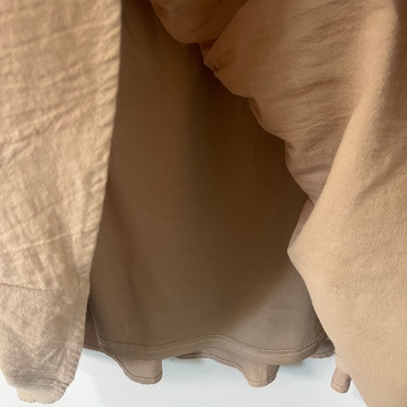 loverichie Womens Dress Size Large Tan Boho Peasant Mini - Picture 8 of 14